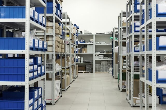 Scaffalature del magazzino ricambi per impianti elevatori